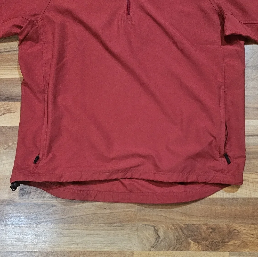 Adidas Climacool Performance Red Pullover Short Sleeve Large
